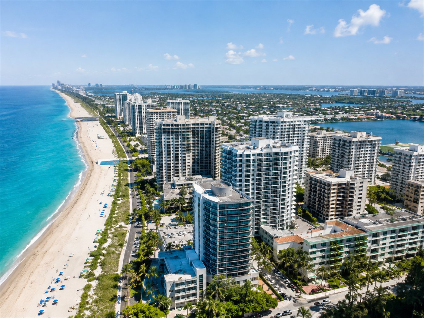 South Florida coastal city view
